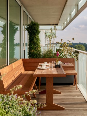 teak terrace dining table