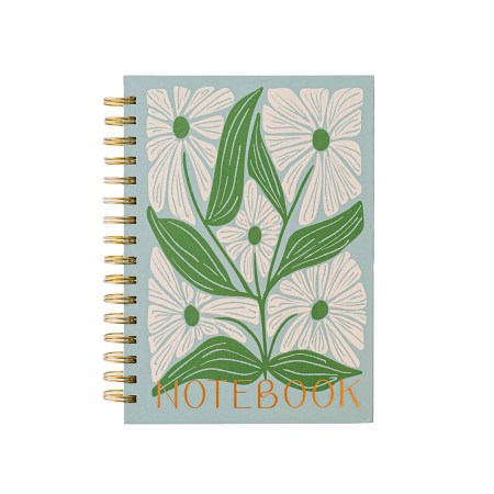  floral sprial notebook