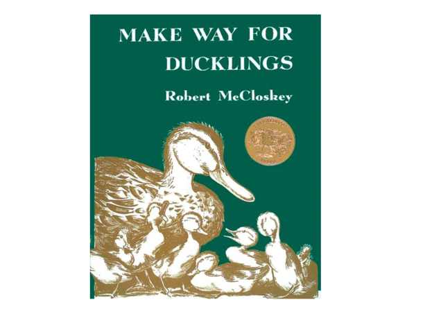  illustrated Make Way for Ducklings children's book