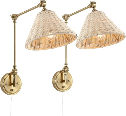  Wingbo Rattan Sconces