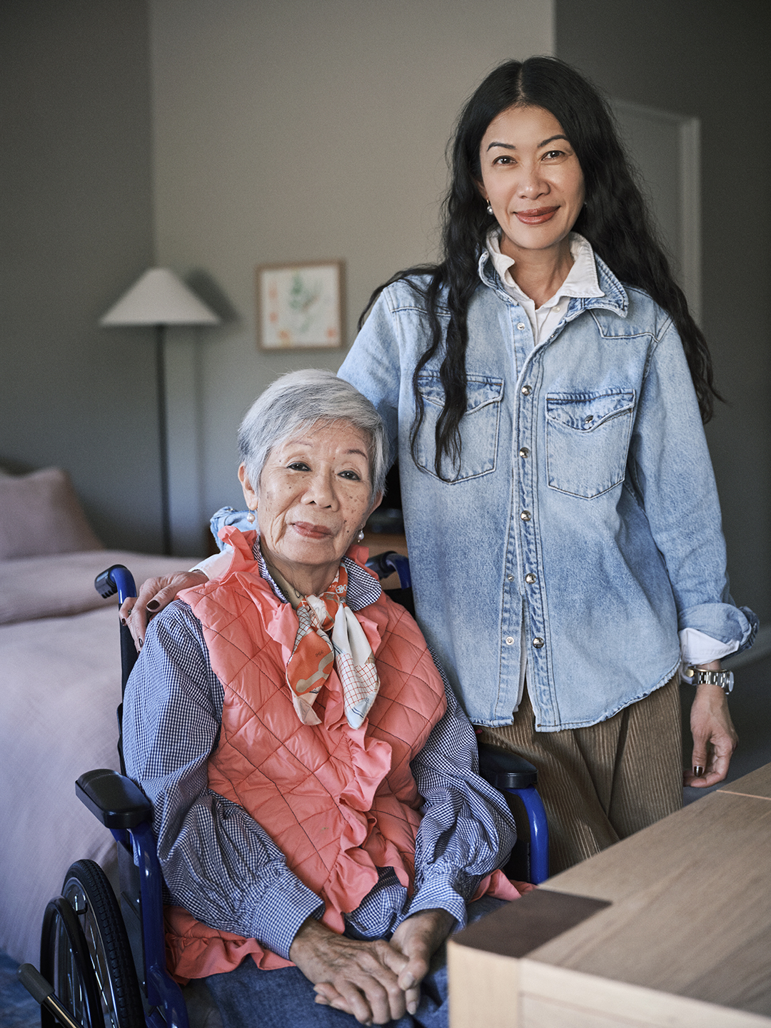 Kate Berry with her mom, Kim Nguyen.