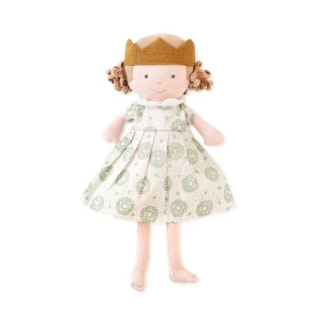  cotton doll in dress with crown