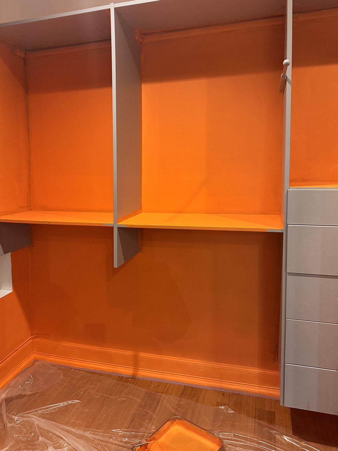 orange closet