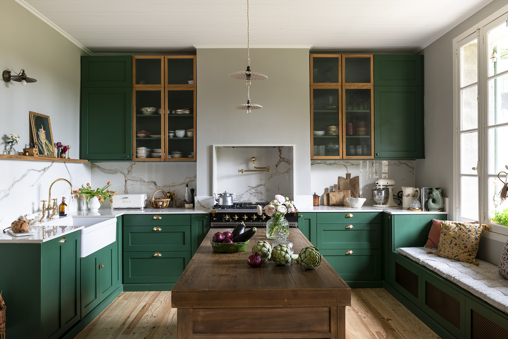 green kitchen