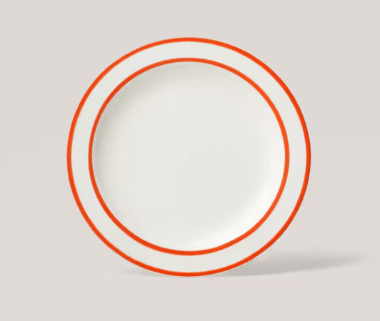  orange plate