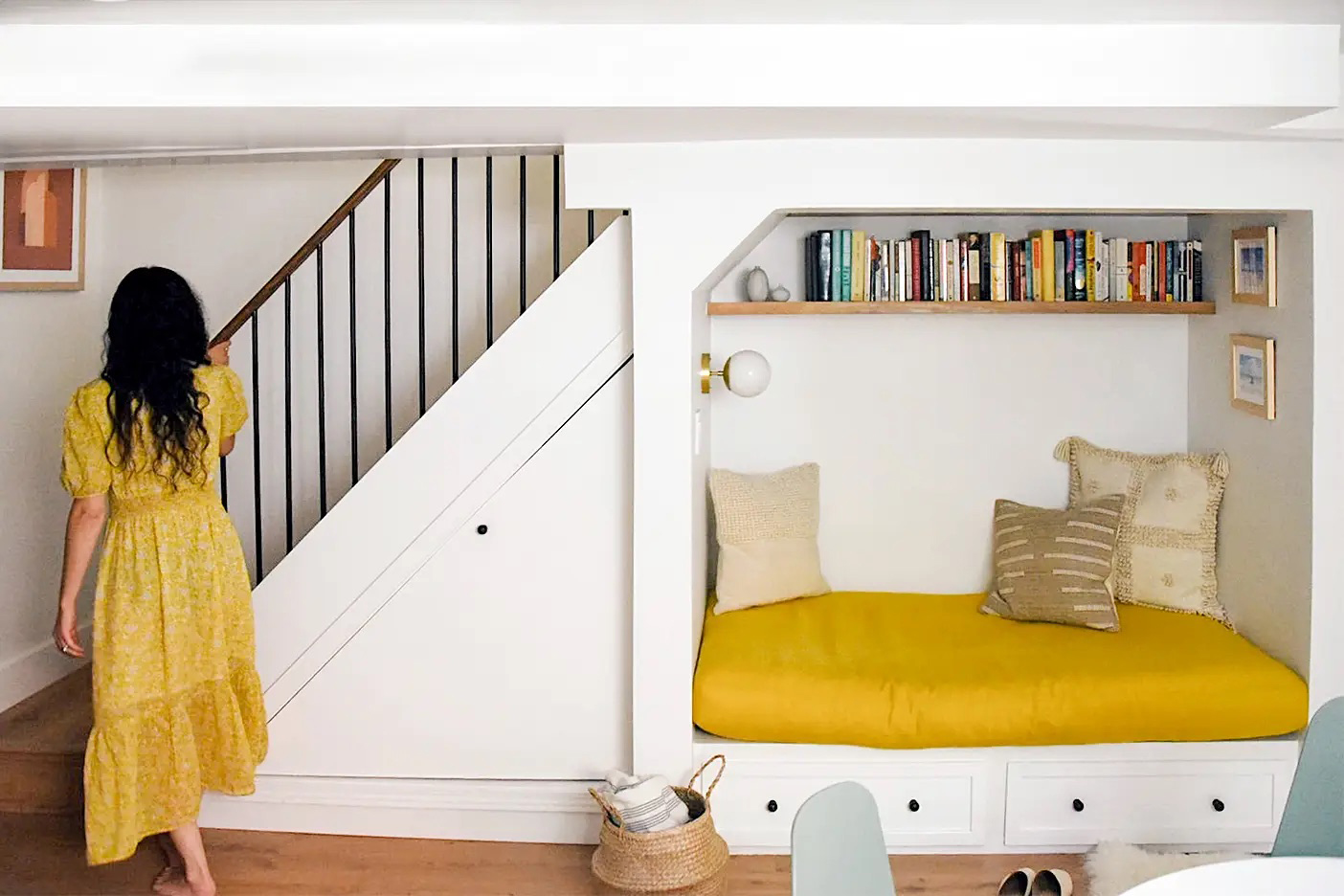 nook under stairs