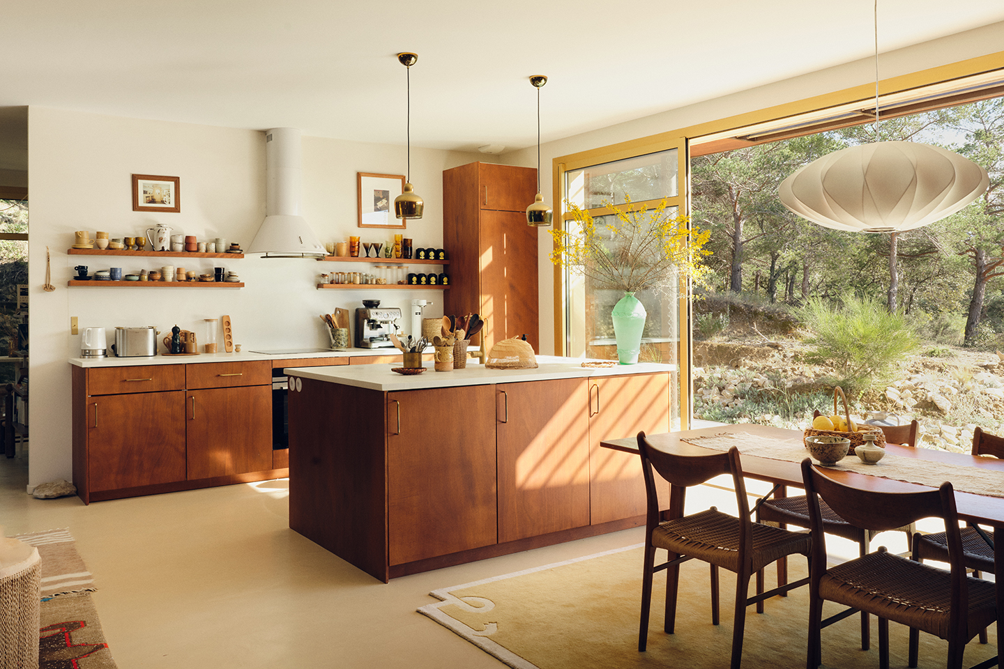 wood kitchen island