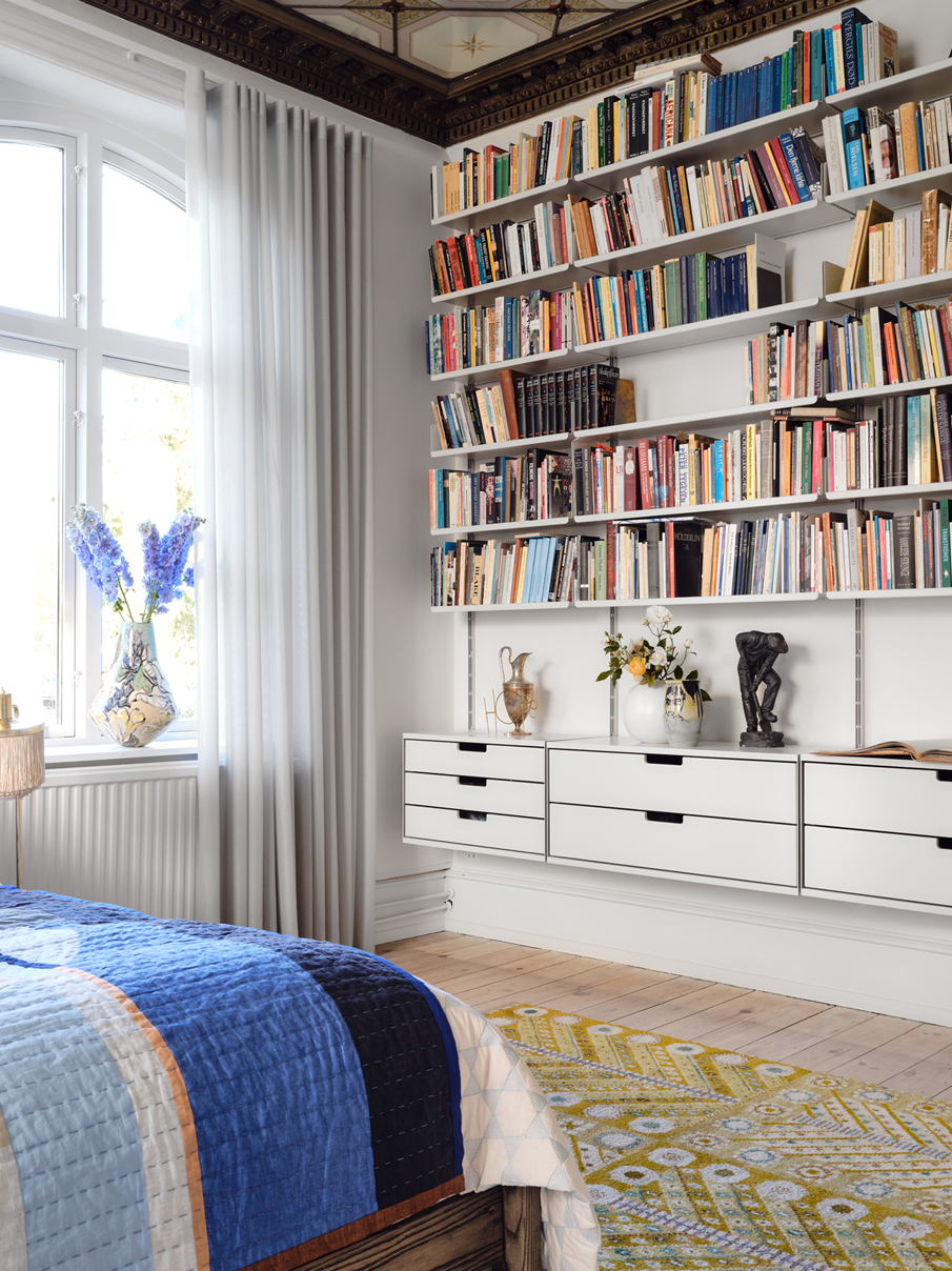 modern bedroom bookcase
