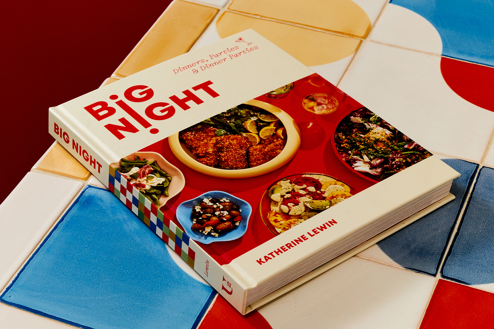 Big Night book on colorful countertop