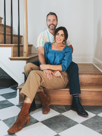 couple on steps