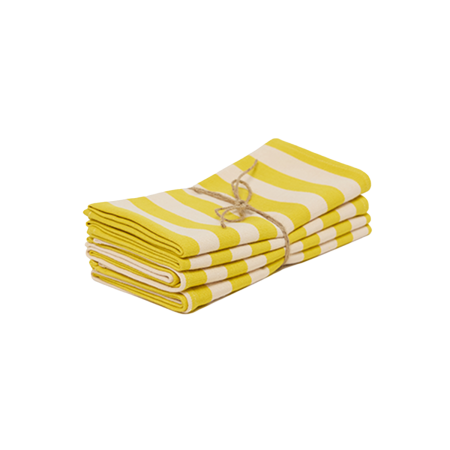  lemon and sand napkins