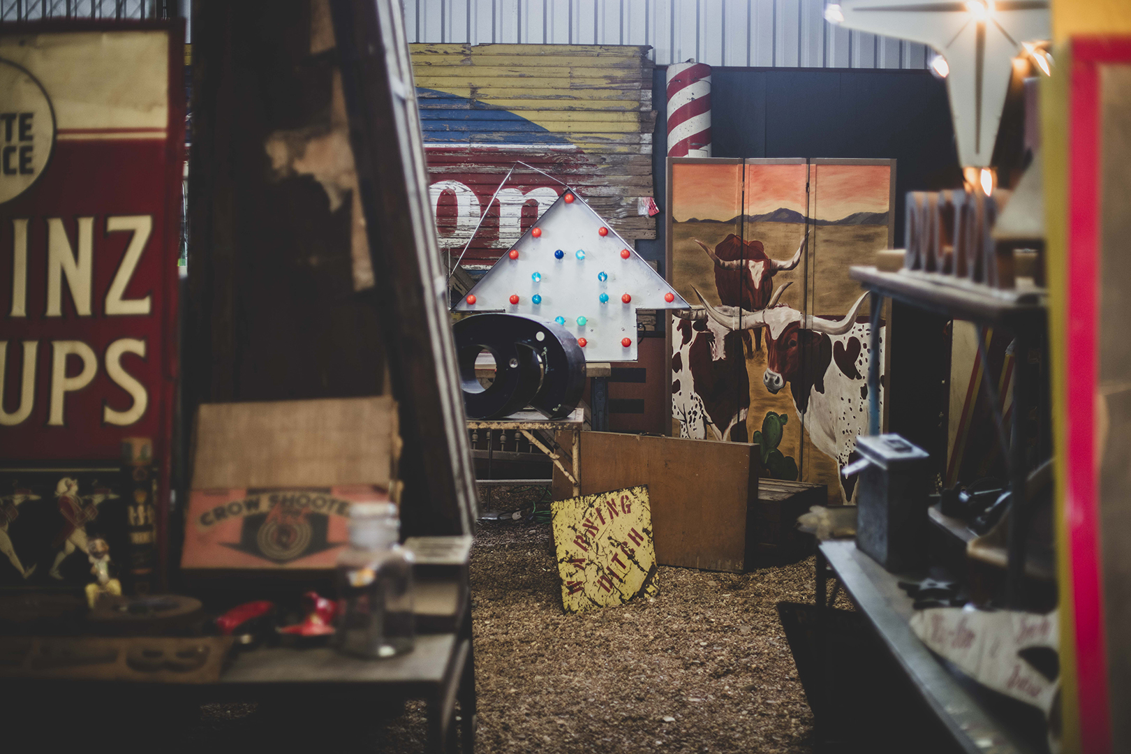 A collection of antique finds at round top