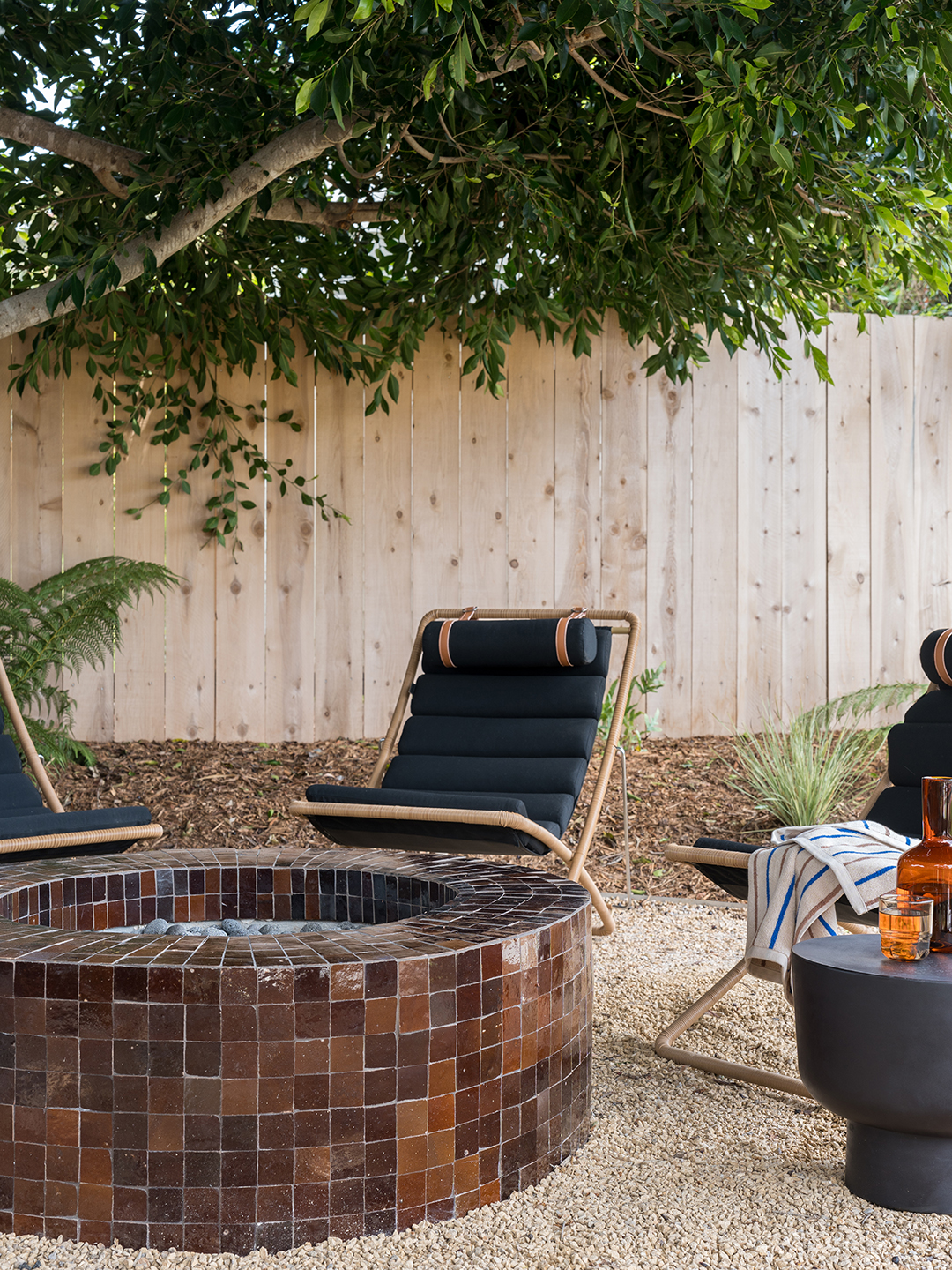 tiled firepit