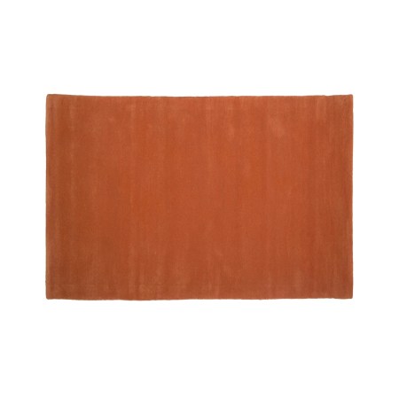  solid burnt orange rug