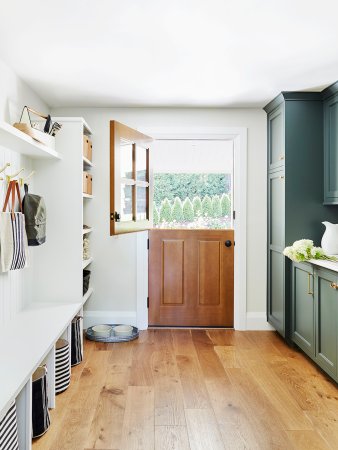 mudroom door open