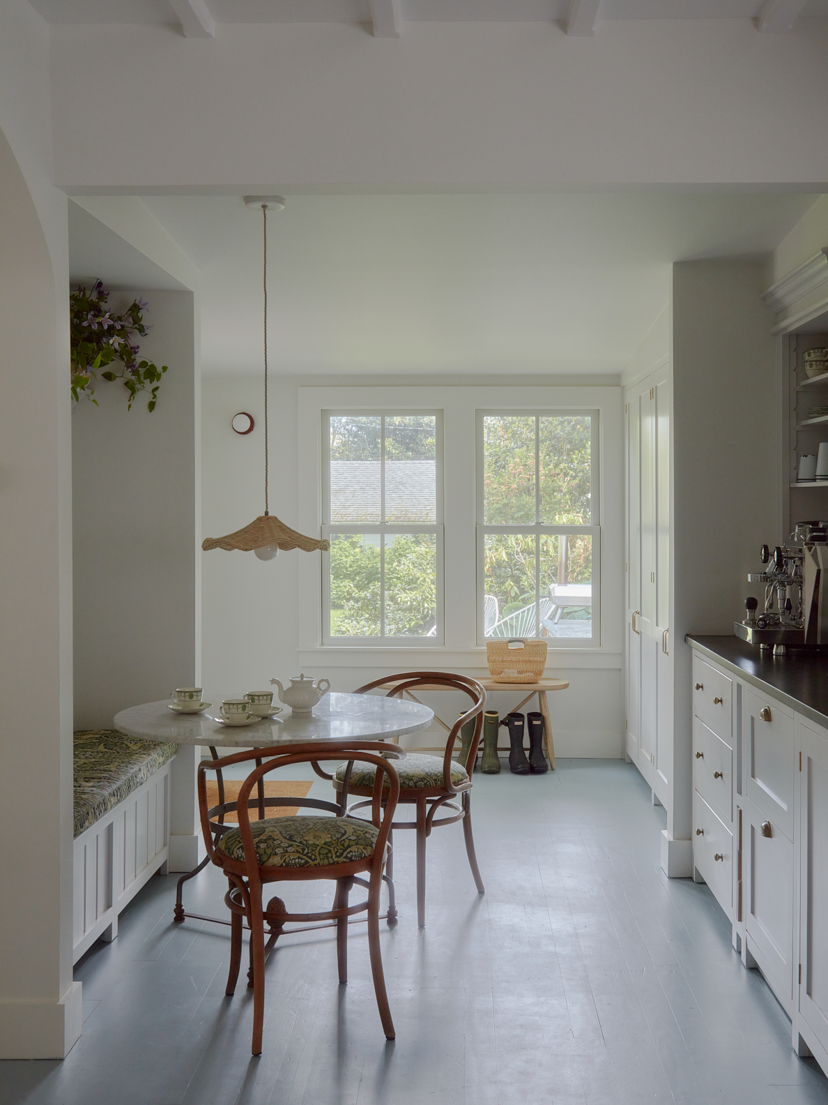 breakfast table in galley kitchen