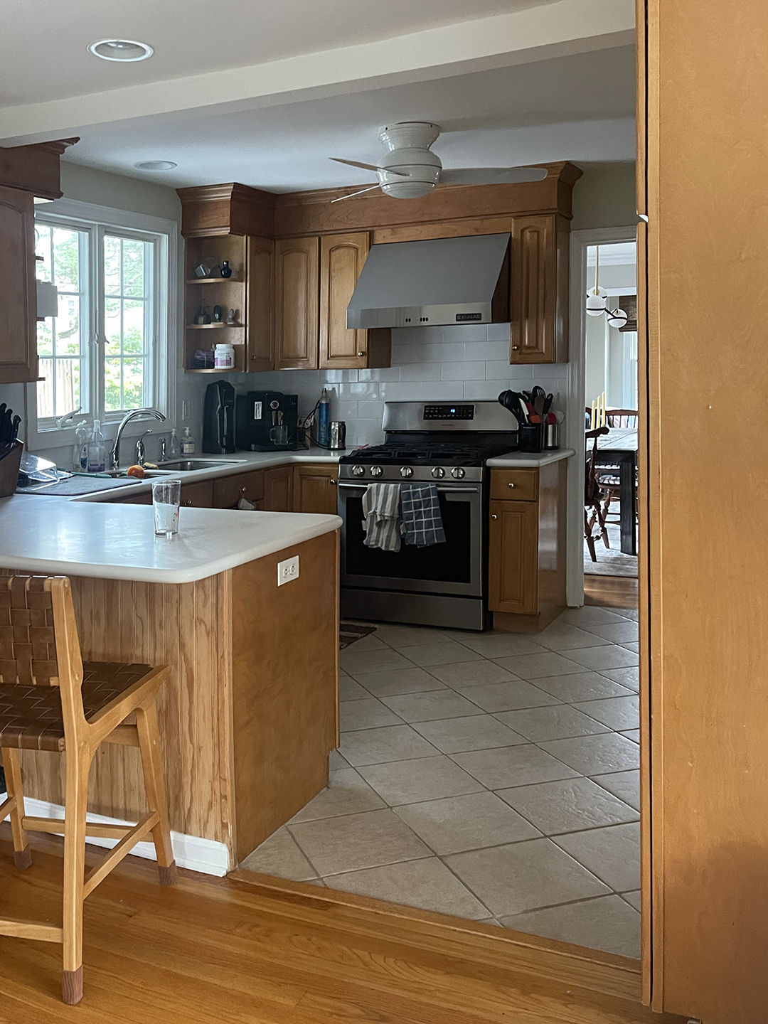 small wood kitchen