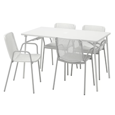  TORPARÖ Table and 4 armchairs