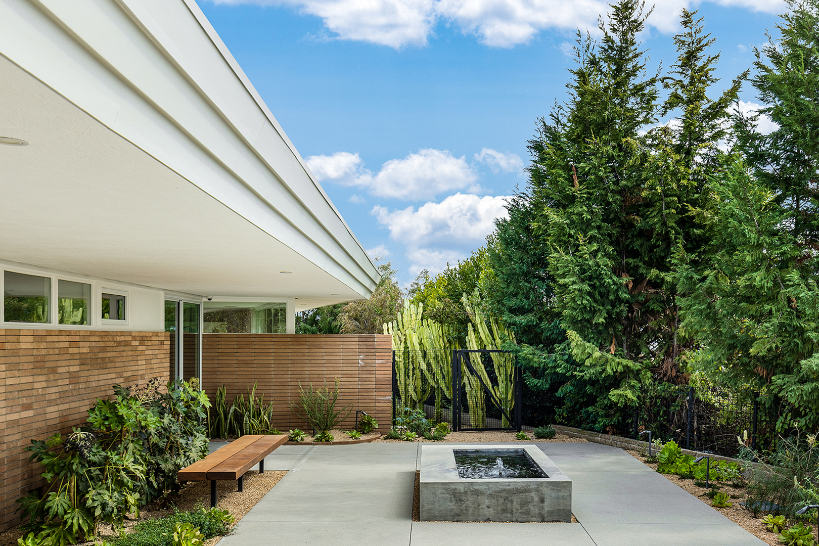 mid century home exterior