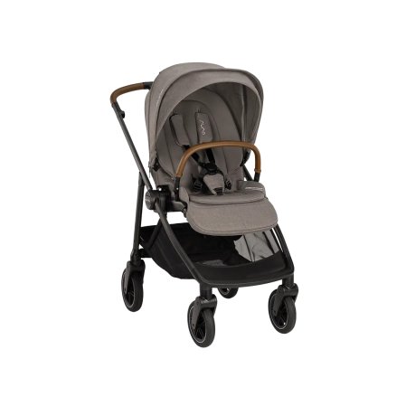  Nuna gray baby stroller on white background