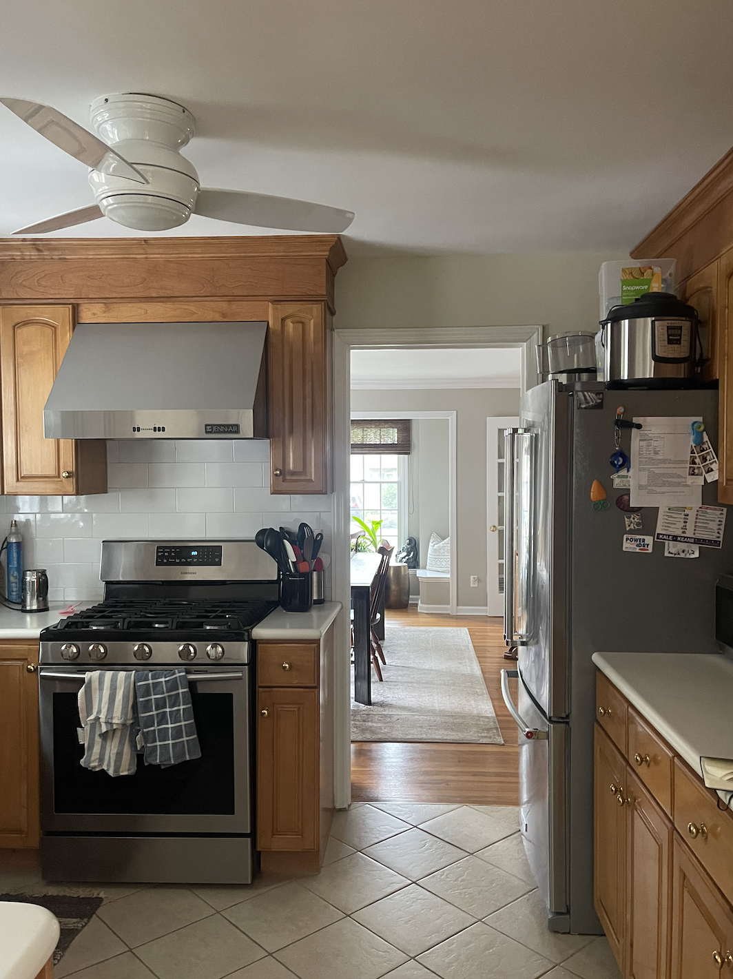 brown kitchen cabinets