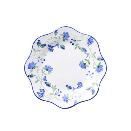  floral blue plate