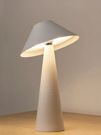  white cordless lamp with tilting shade