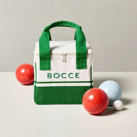  colorful bocce ball set with bag