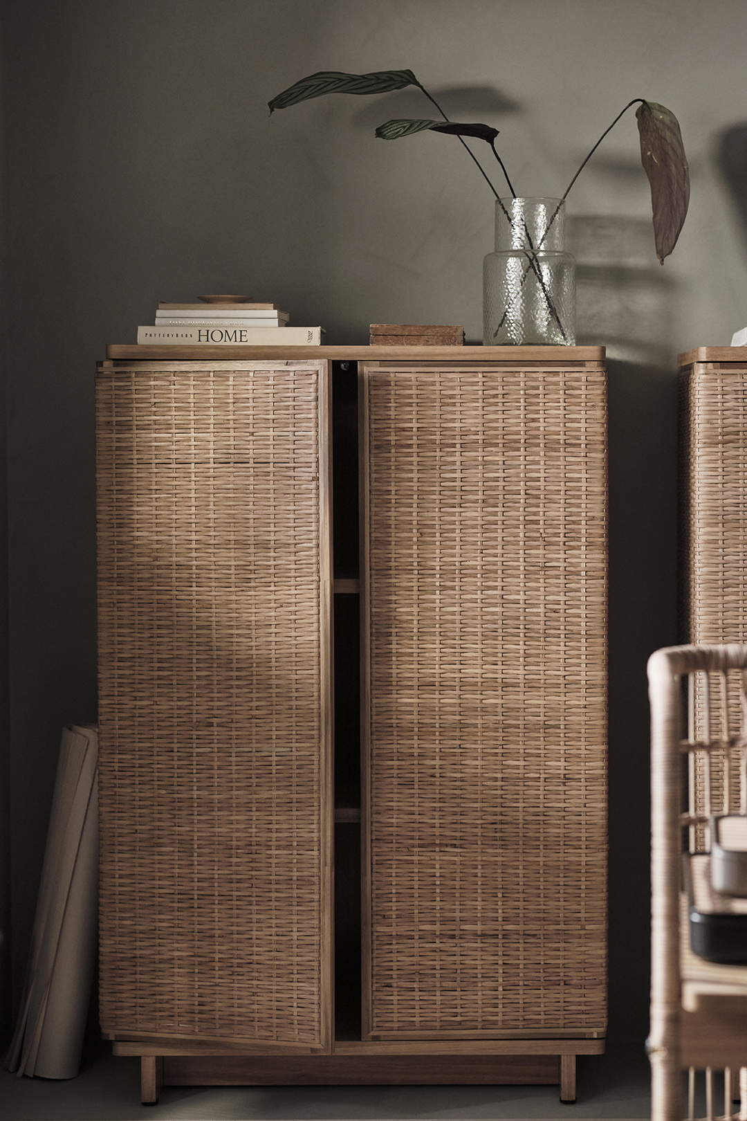 rattan cabinet