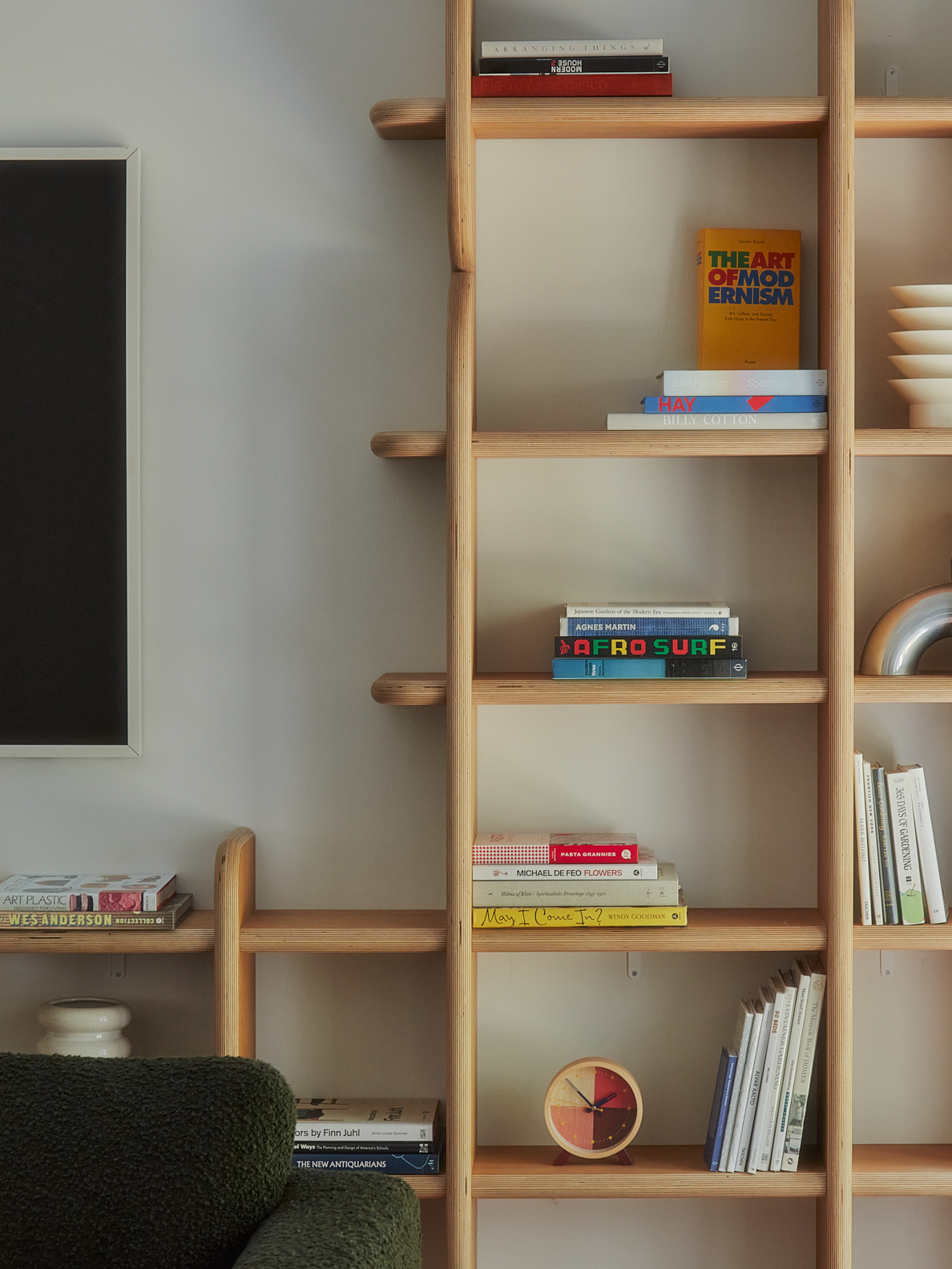 Oak shelves