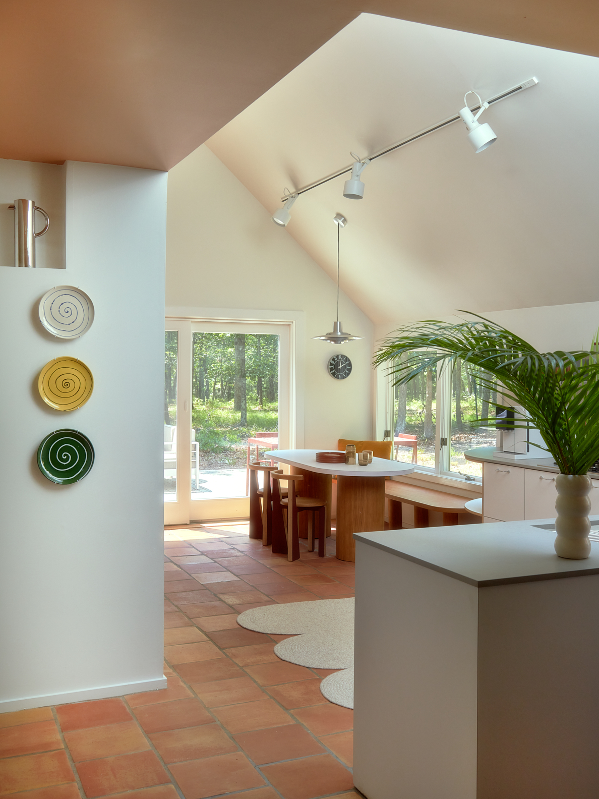 plates on kitchen wall