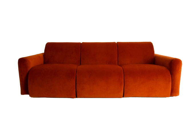  burnt sienna sofa