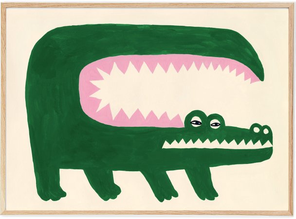  crocodile art print