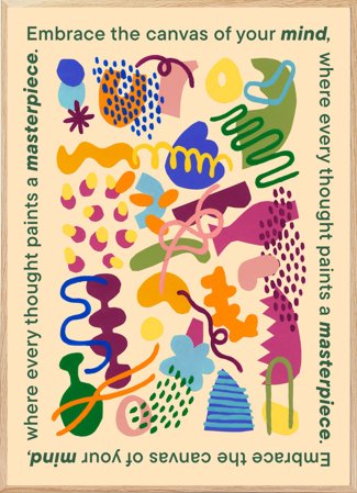  poster with colorful shapes