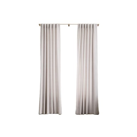  Long white curtains