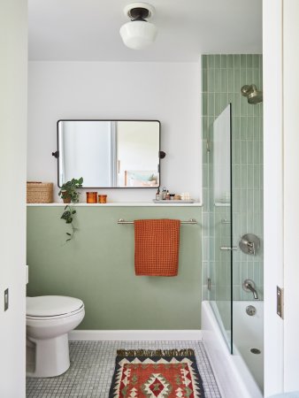 green bathroom