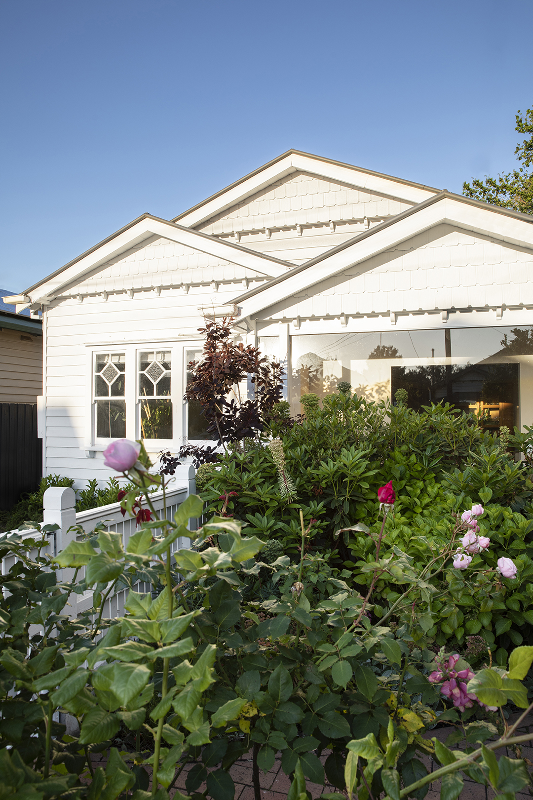 White bungalow exterior