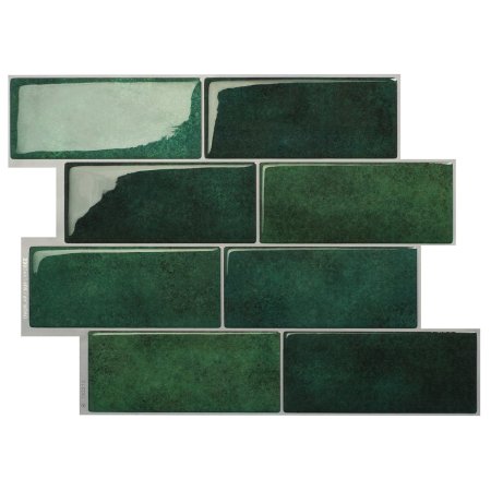  green subway tiles