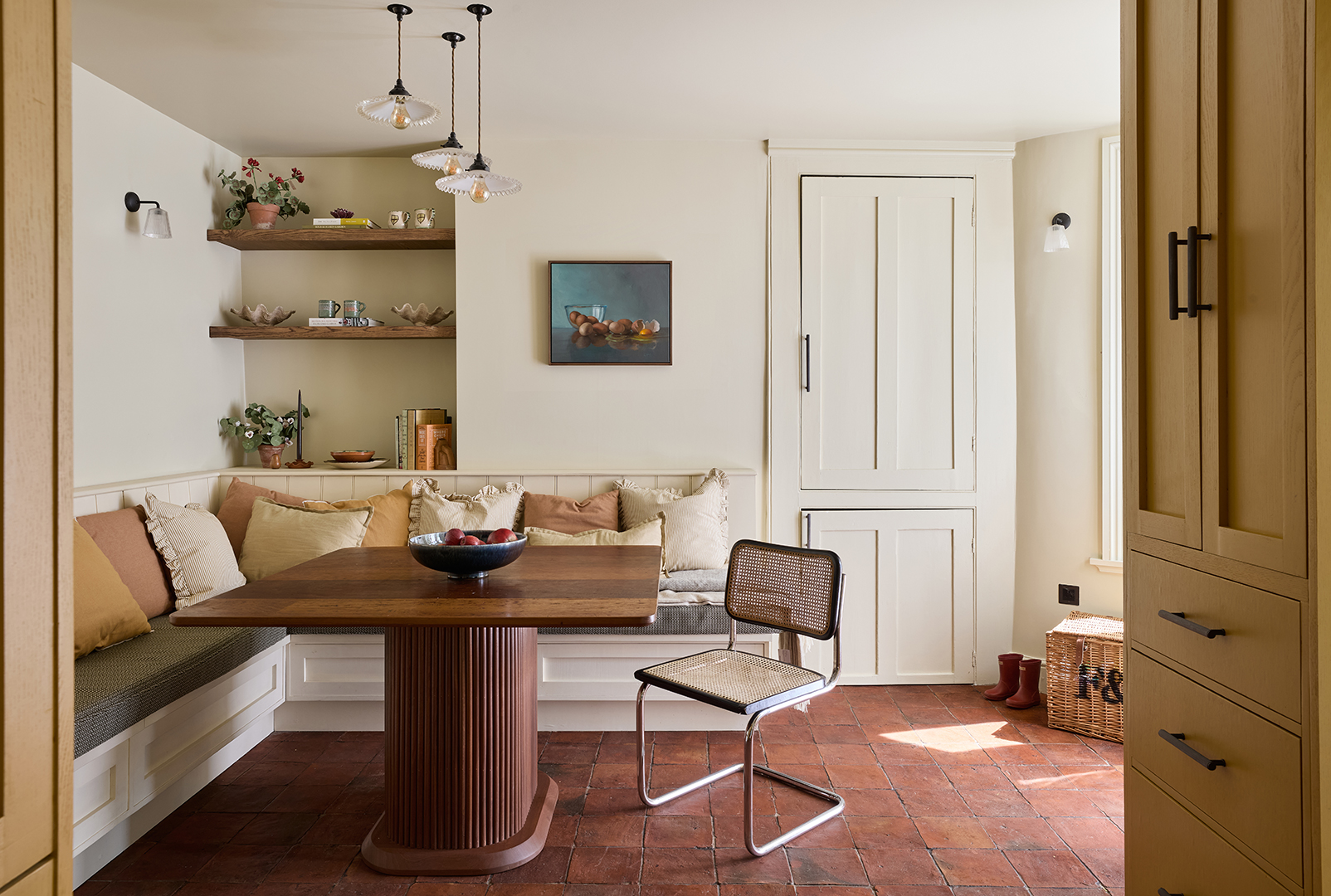 terracotta dining room floor