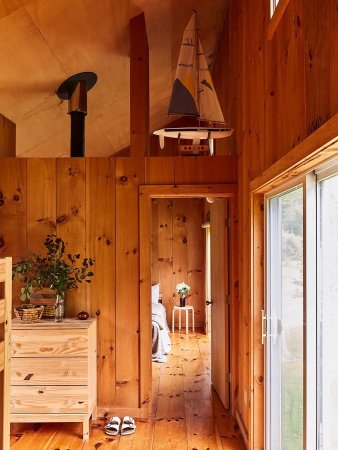 Wood paneled room