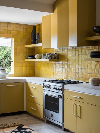 yellow kitchen