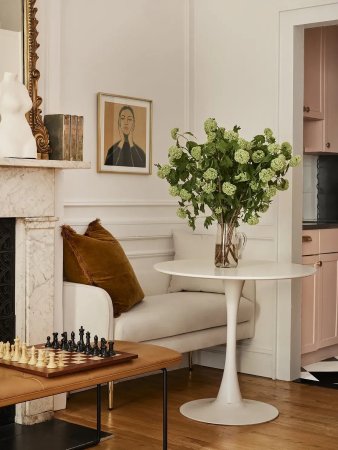 banquette next to wall