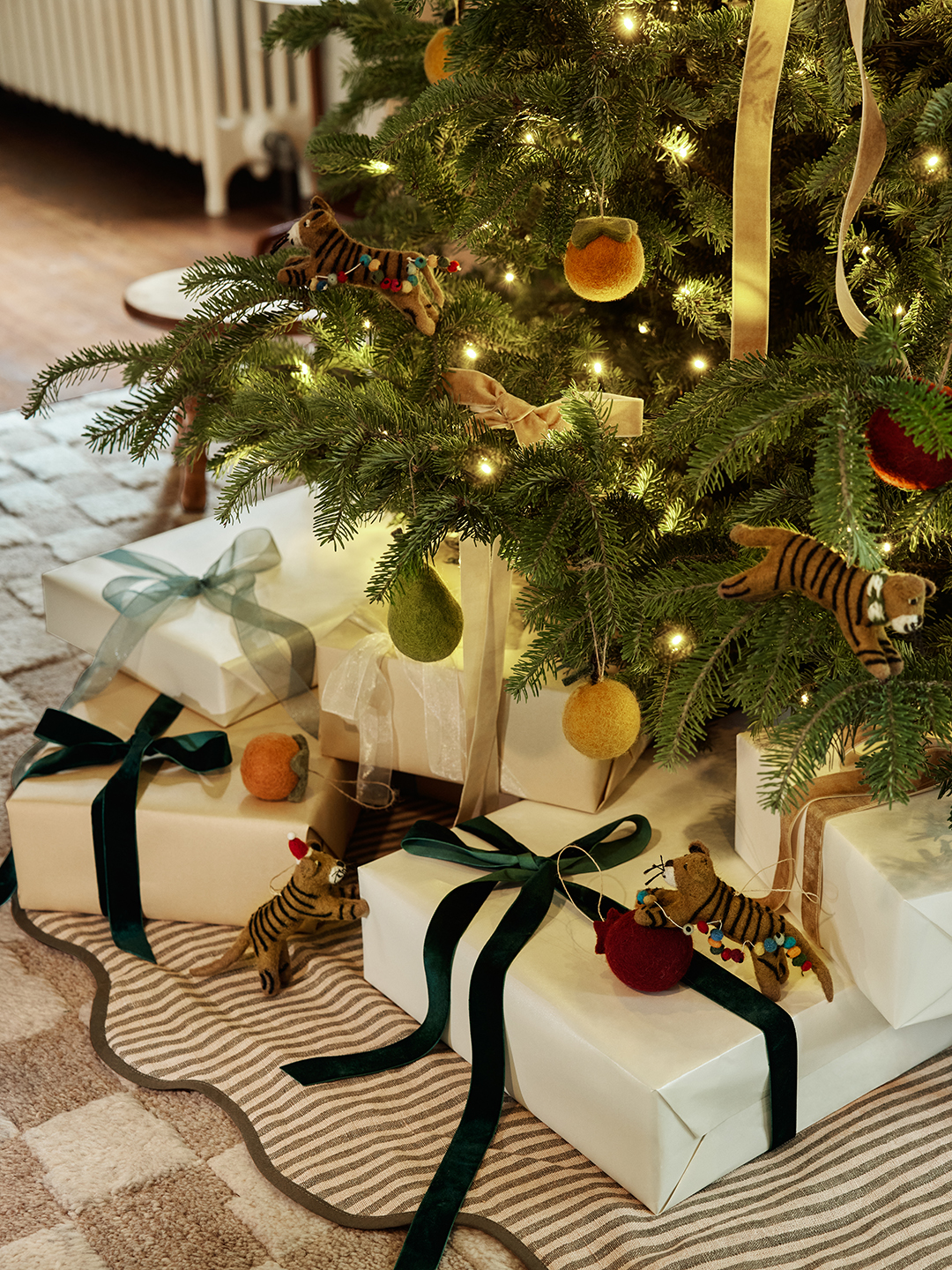 Holiday gifts under the tree