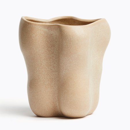  beige unusual vase