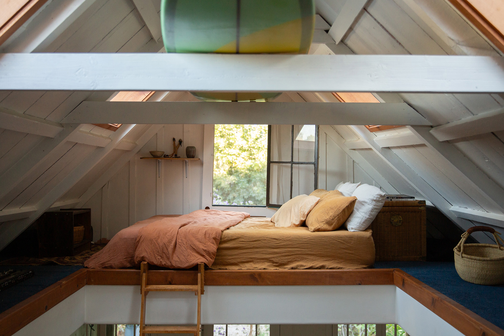 lofted bed