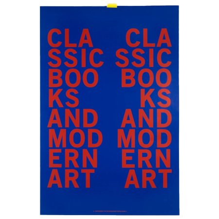  "classic books and modern art" poster