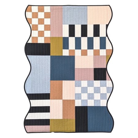  squiggly patchwork quilt