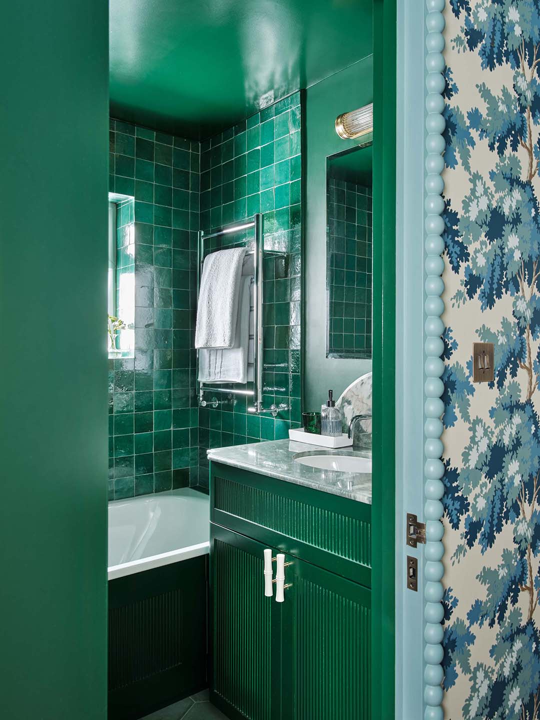 green bathroom