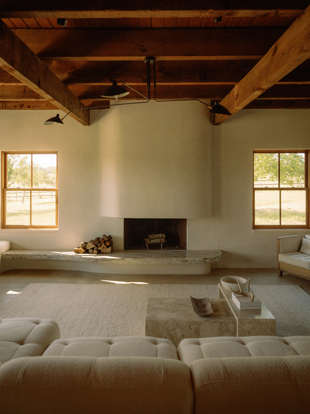 white living room