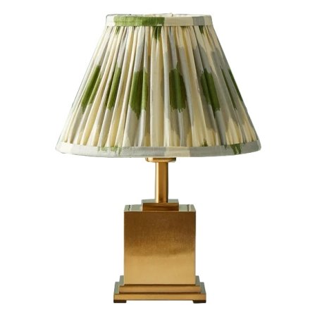  green and brass lamp